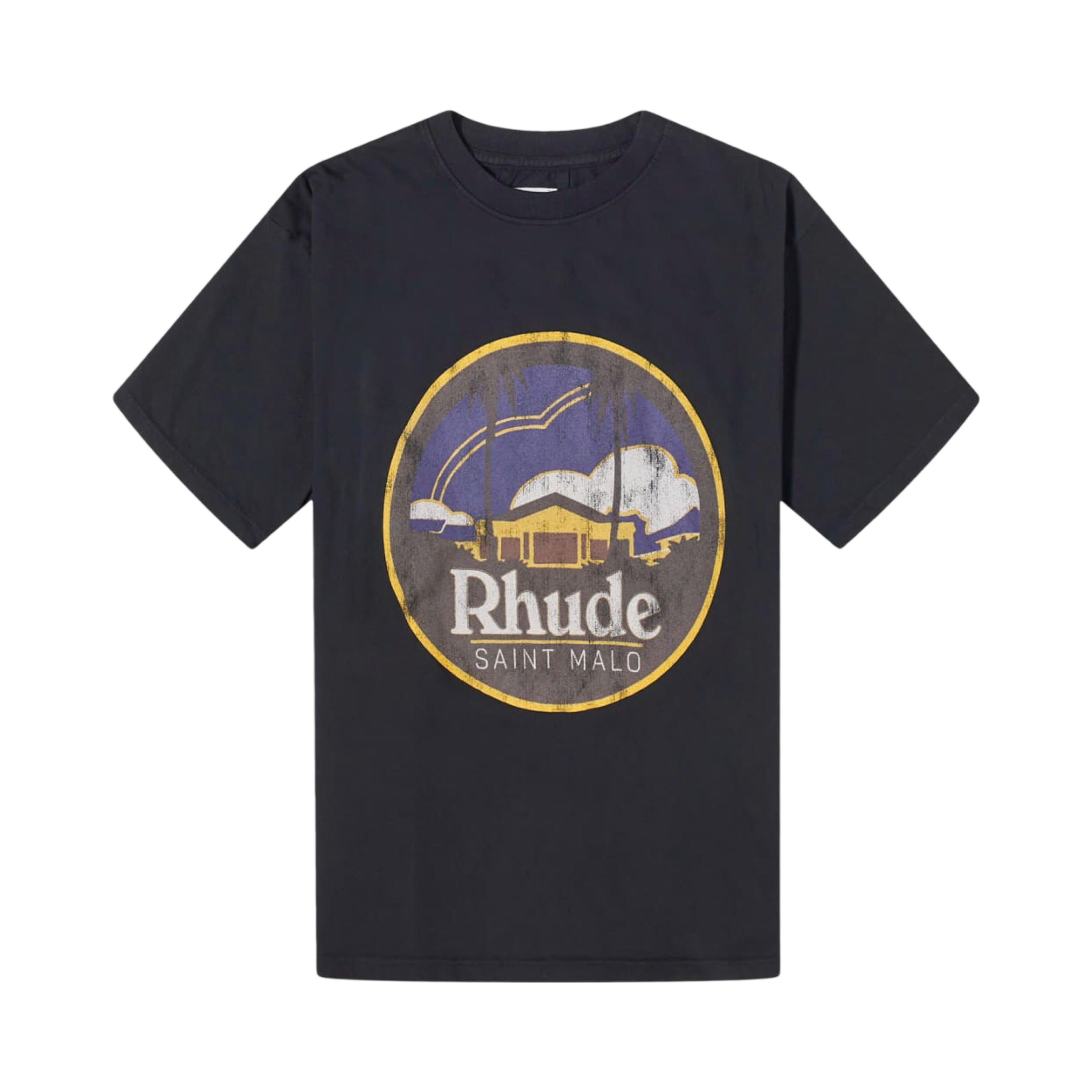 Rhude Saint Malo Tee Vintage Black