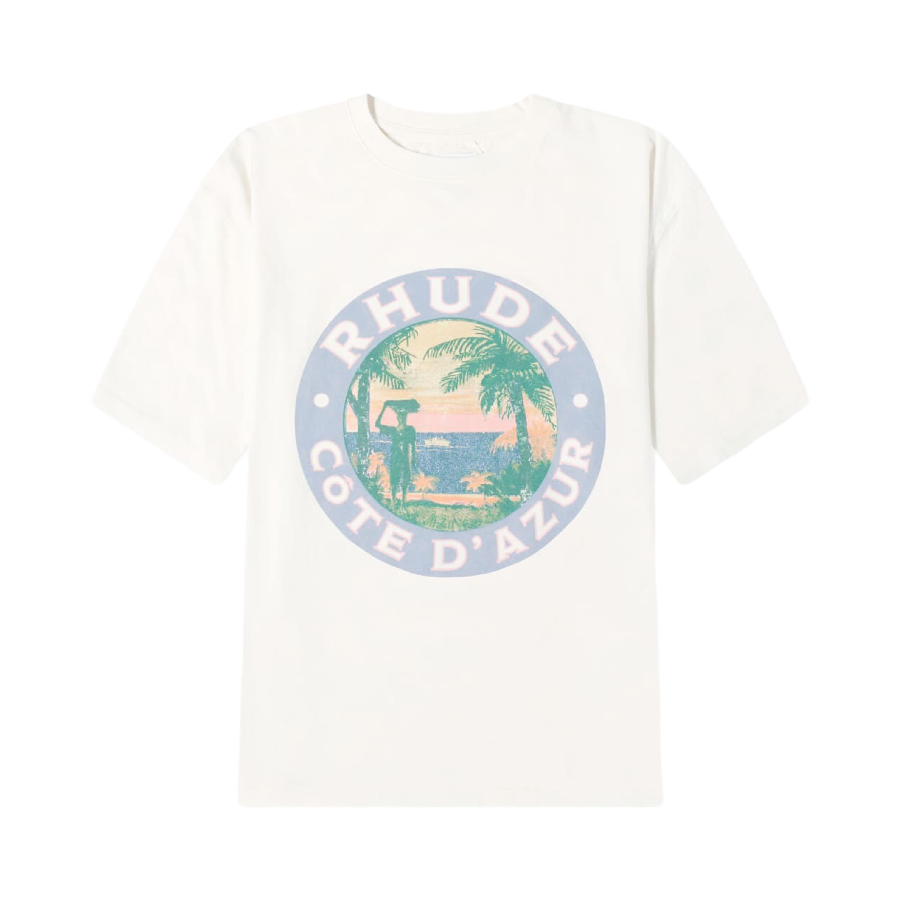 Rhude Lago Tee Vintage White