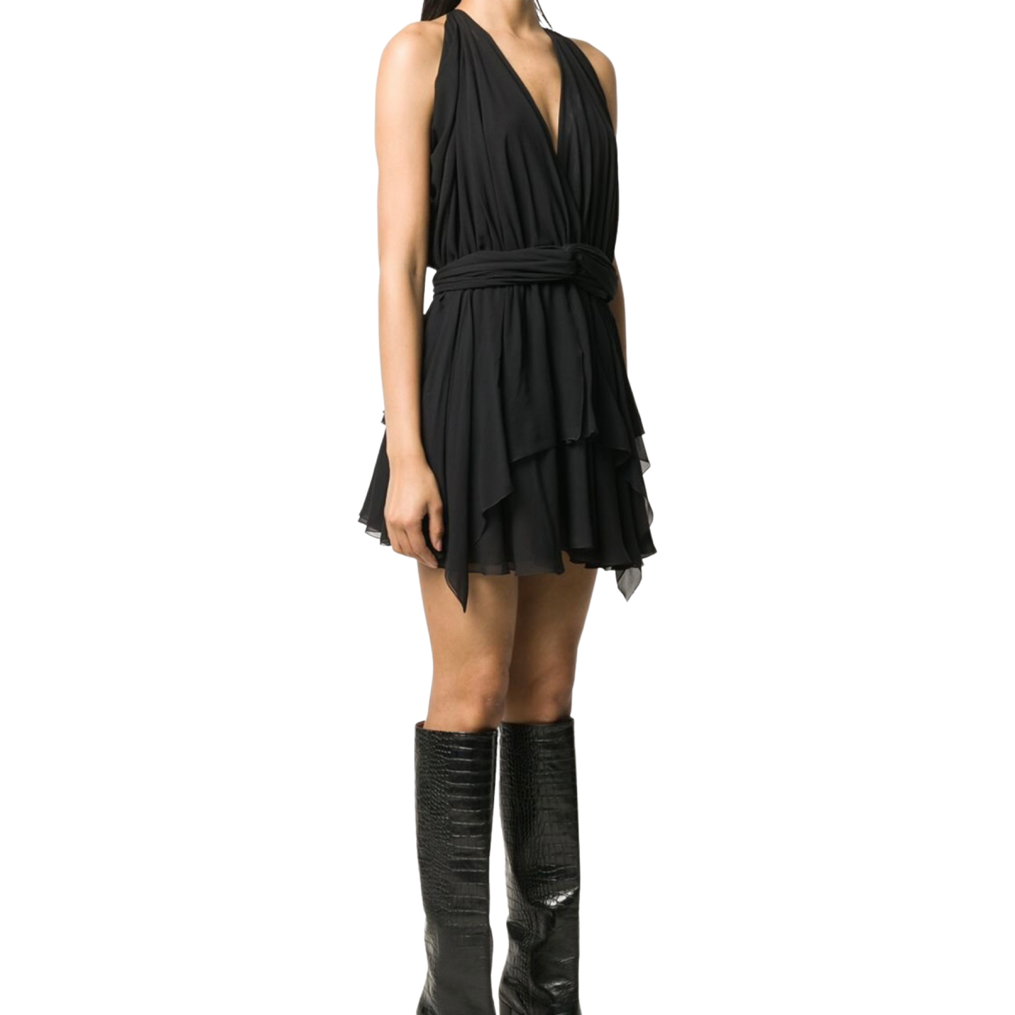 Redemption - Sleeveless Shift Mini Dress - Black