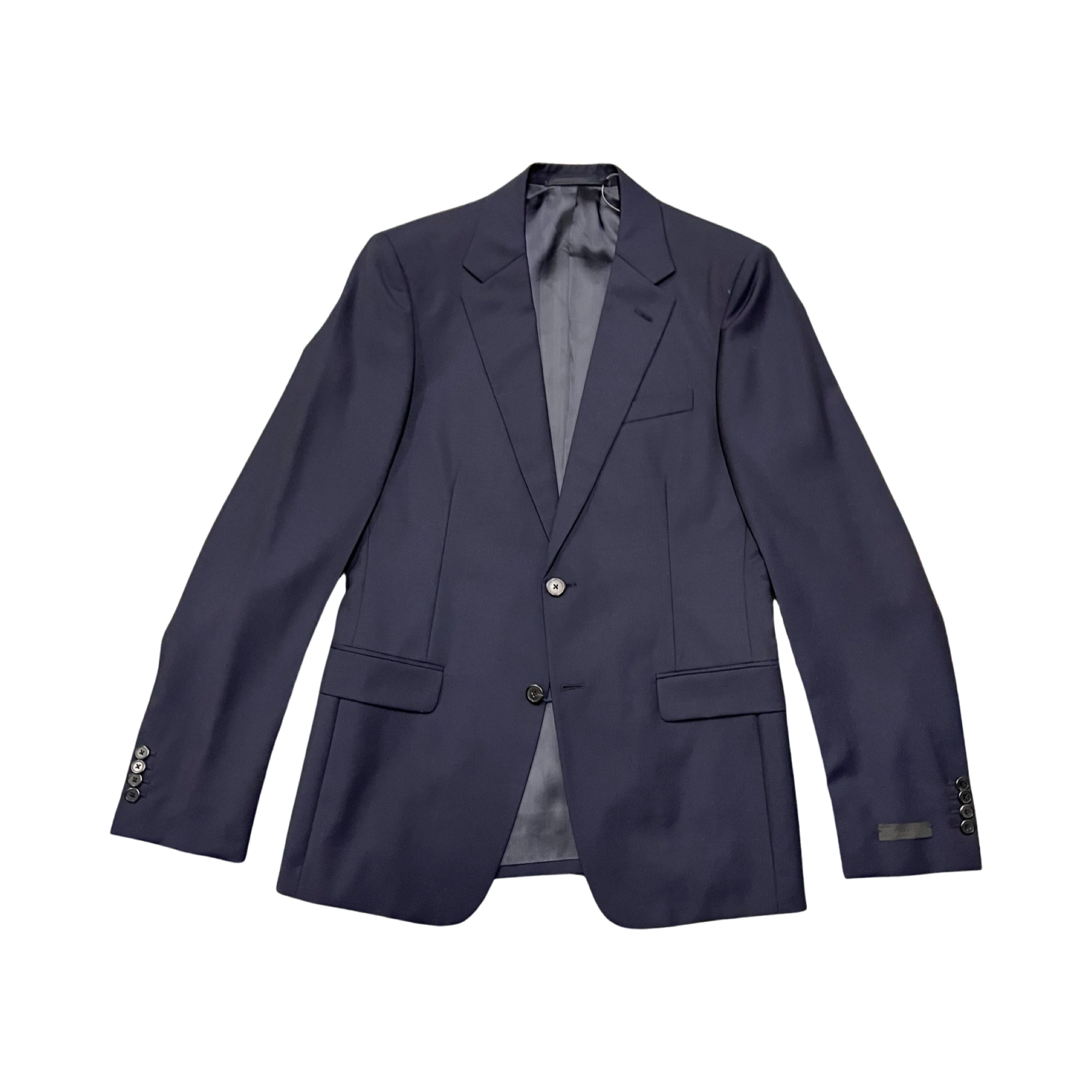 Prada 2 Button Blazer Navy Blue